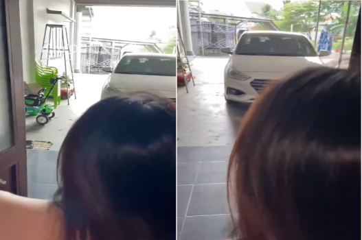 Ân ái kín đáo trước cửa nhà sợ bố mẹ về