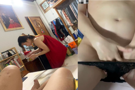 Đụ vợ dâm hàng xóm không chịu nổi